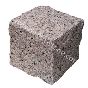 G682 Sunset Gold Rusty Yellow Granite Cobblestones/Cube Stone/Cobbles