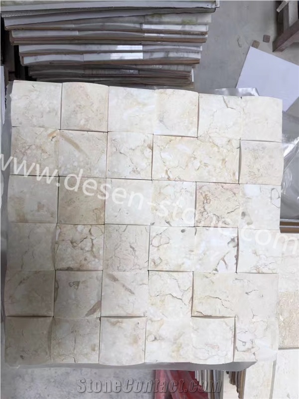 Giallo Atlantide Marble Stone Kitchen Floor/Wall Mosaic Pattern/Design