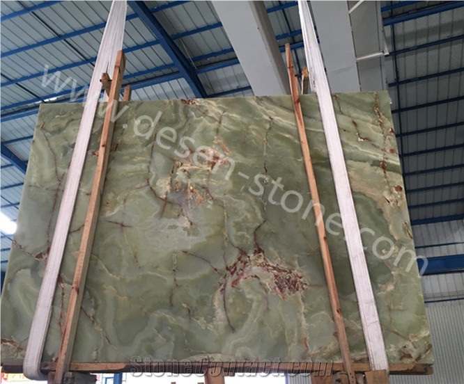 Green Onyx Stone Slabs&Tiles Walling/Flooring Covering/Skirtings/Lines