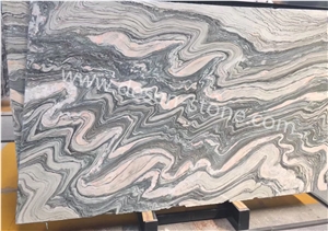 Green Wave/Green Cloud Wave/Dragon Green Marble Stone Slabs&Tiles Wall