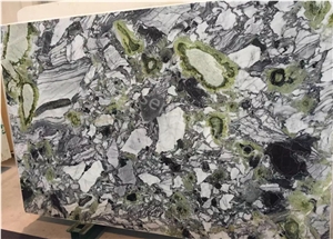 Ice Jade/Ice Connect/White Beauty Emerald Marble Stone Slabs&Tiles
