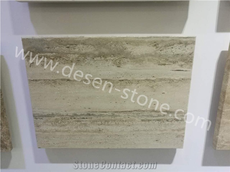 Italy Grey Silver Travertine/Travertino Ocean Silver Stone Slabs&Tiles