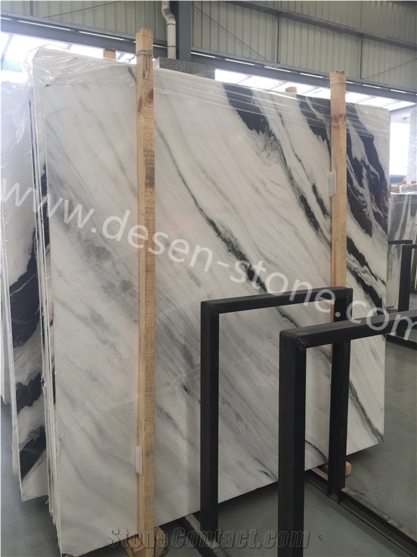 Landscape Pattern/Chinese Black&White Marble Stone Slabs&Tiles Walling