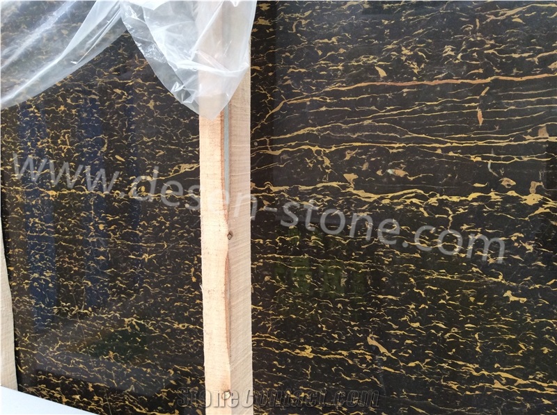 Michael Angelo/Micheal Angelo/Black-Gold Marble Stone Slabs&Tiles