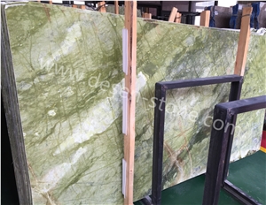 Ming Green/Verde Pavone/Dandong Green Marble Stone Slabs&Tiles Pattern