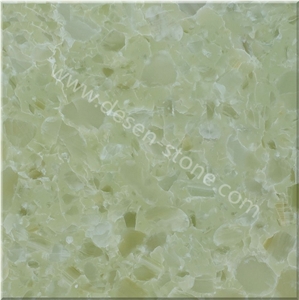Pearl Sapphire Green Artificial Onyx Stone Slabs&Tiles Quartz Stone