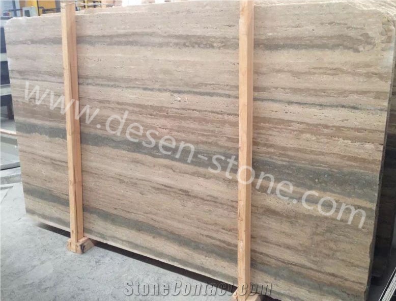 Roman Silver Travertine Stone Slabs&Tiles Walling/Flooring Covering