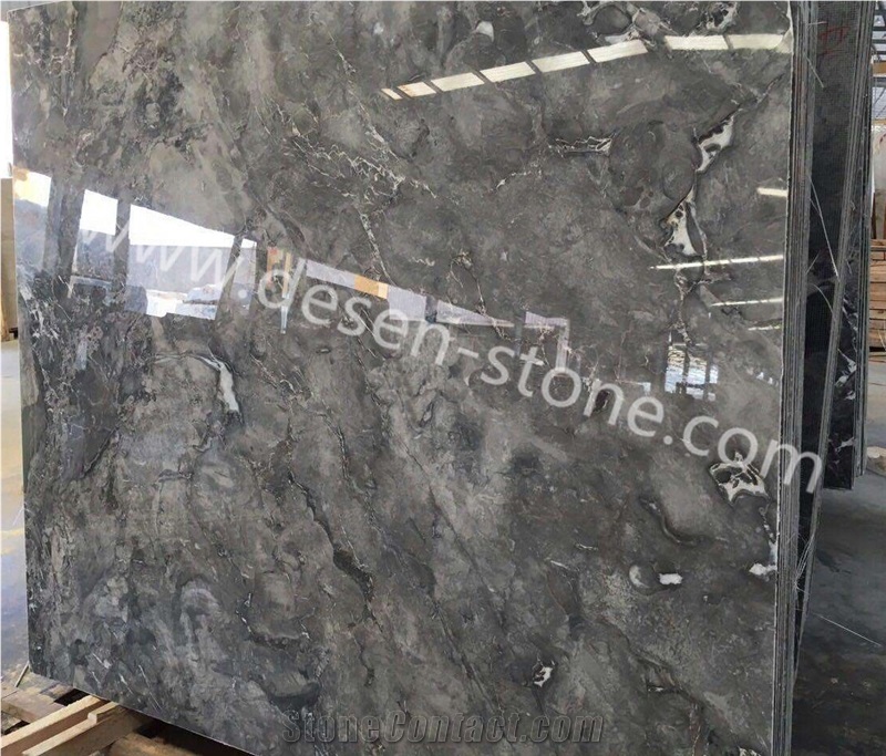 Romantic Grey Human Sesame Gray Marble Stone Slabs&Tiles Countertops