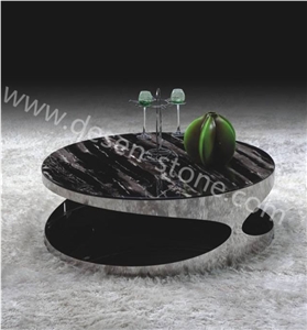 Silver Dragon Marble Stone Round Table Tops Design/Work Tops/Tabletops