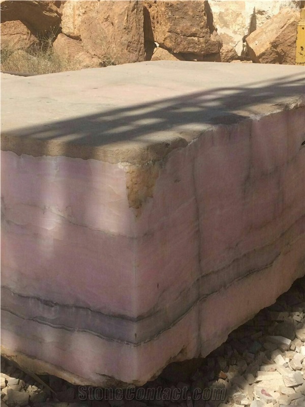 Pink Onyx Block, Iran Pink Onyx