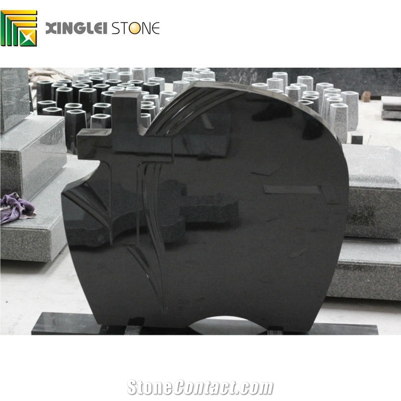 Absolute Black, Shanxi Black Granite Tombstones & Monuments