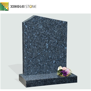 Blue Pearl Granite Tombstone, Gravestone & Monument