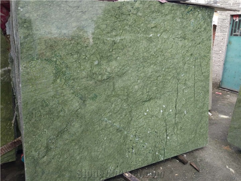 Spring Ming Green Marble Stone Tile Panel Slabs, Building Wall
