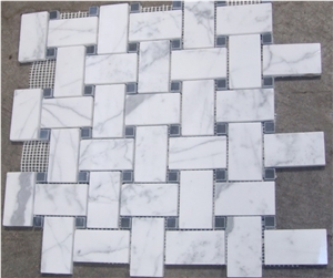 White Carrara Venatino Marble Tiles, Italy White Marble