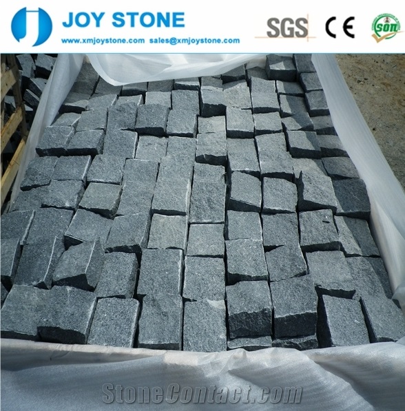 Cheap China Factory Black G654 Granite Cube Stone,Pavers Wholesale