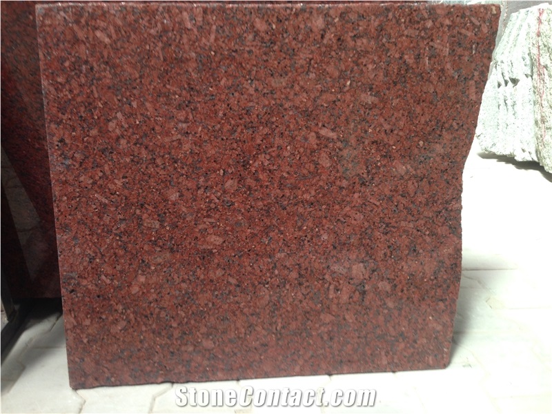 New Imperial Red Granite / Red Ruby Granite Slabs or Tiles Form India