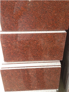 New Imperial Red Granite / Red Ruby Granite Slabs or Tiles Form India