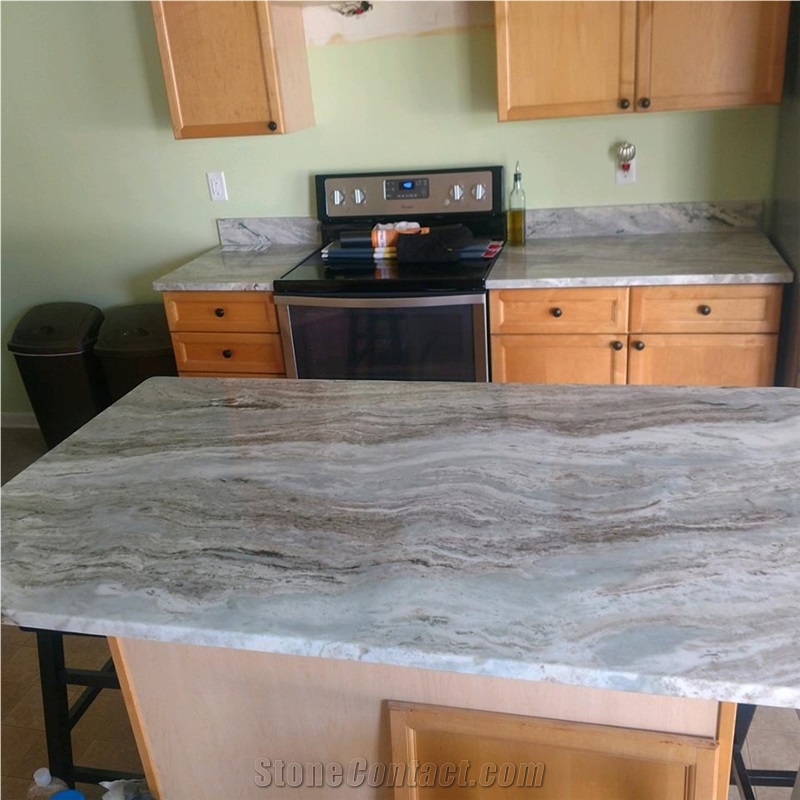 Fantasy Brown Marble Kitchen Counter Top