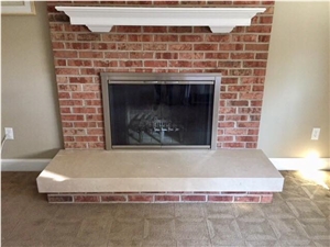 Modern Fireplace- Installed 6x24 Ledger Panels