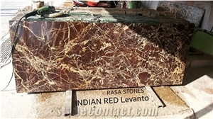 Indian Red Levanto Marble Blocks