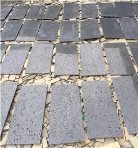 Absolute Black Basalt Stone, Black Tile & Slab, Flooring Stone, Tiles