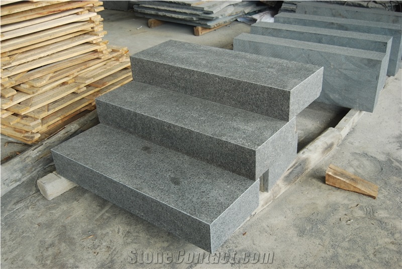 G684 Black Basalt Deck Stair Garden Step Building Stone, Basalt Tile