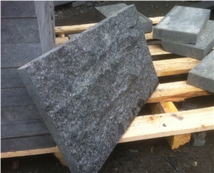 G684 Black Basalt Stone, Split Face Tile, Fuding Black Stone