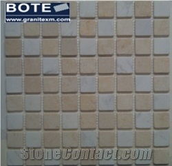 Wood Vein White Marble Mosaic Tile
