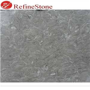 Chinese Guangxi Overlord Flower Grey Marble Slab And Tile