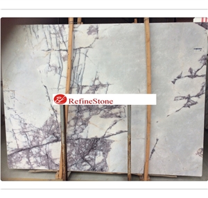 Italian Plum Blossom White Marble Slab And Tile With