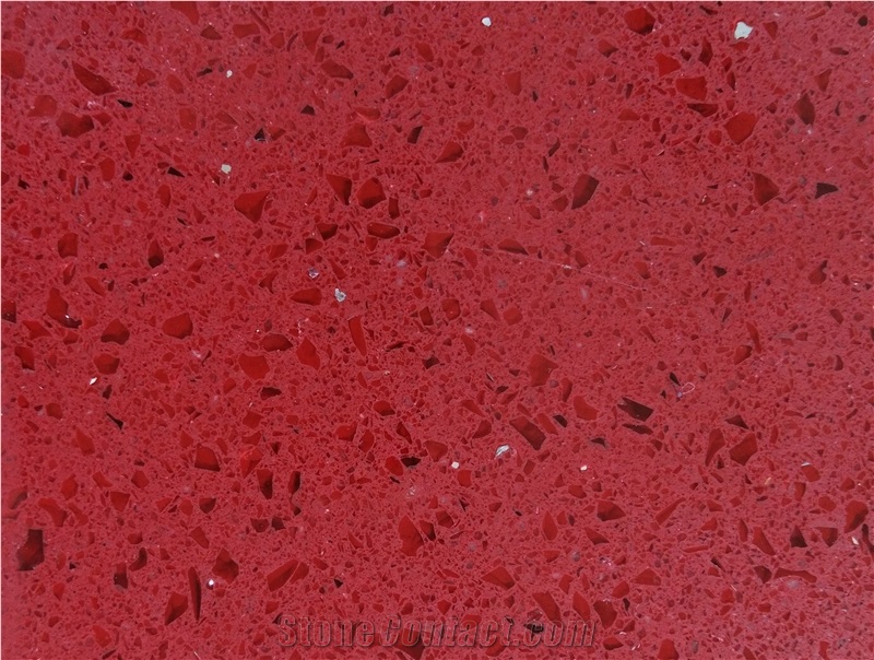 Red Ember Quartz Stone/China Red Quartz Stone/New Design