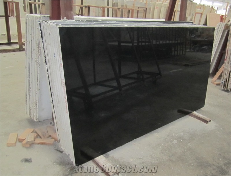China King Black Marble High Polished Marble Slabs ,China Absolute Pure Black Nero Marble Panel Tile for Floor Covering,Skirting Pattern