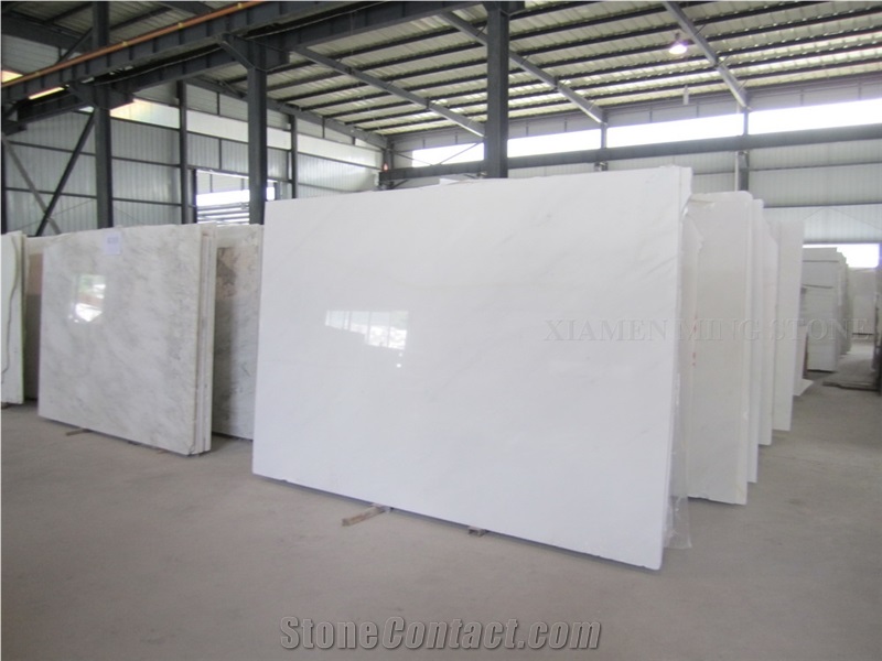 Sichuan China White Pure Snow Marble Slab,Floor Interior Wall Panel