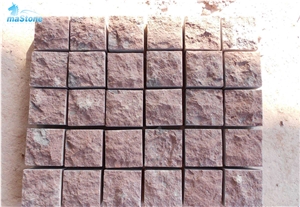 Red Porphyry, Cobblestone Paving Stone, Dayang Red Porphyry Paver