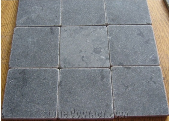 Chinese Blue Limestone,Tumbled China Bluestone Tile,Honed,Leiyan Stone