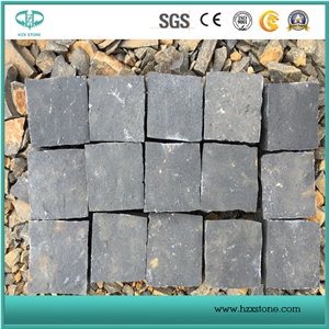 China Flamed, Natural Split Zp Black,Black Basalt Floor ,Paver Tiles