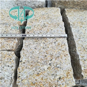 China Good Price All Side Naturalg682 Yellow Granite Paving Stone