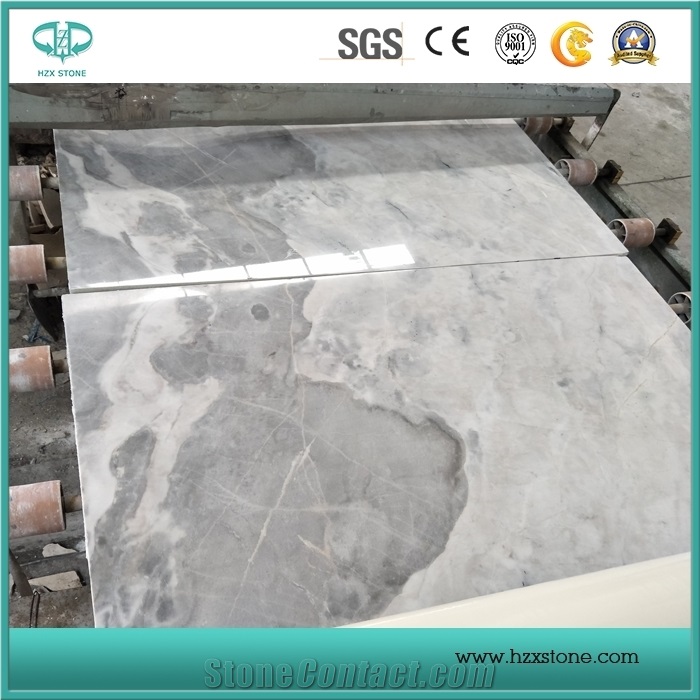 China New Material Sky Silver White Marble,White Sky Marble Slabs