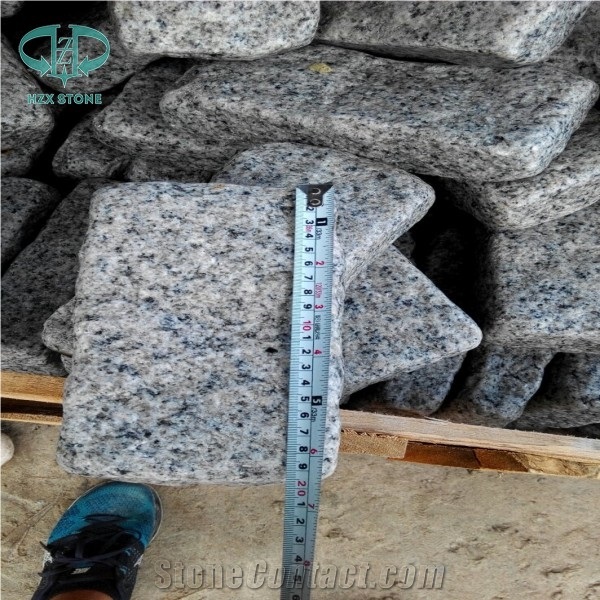 G601 Granite Cube Stone, Light Grey Cobble,Paving Outside