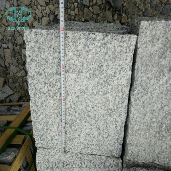 G623 Granite Paving Stone, Grey Granite Cobble Stone Natural Surface