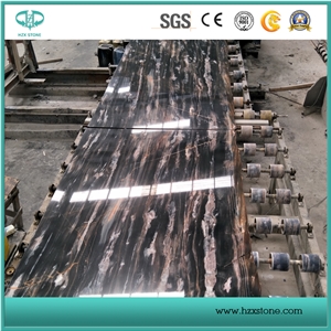 Polished Cosmos Black Marble,Venice Golden Marble,China Black Marble