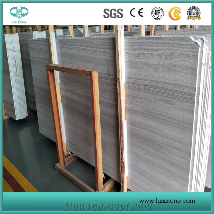 Silver/White Wood Marble,Grey Wood Grain Marble for Countertop
