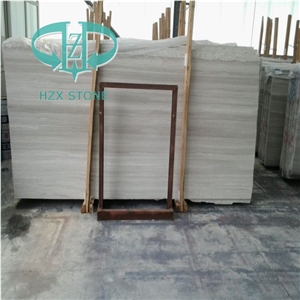 White Wooden a Grade Honed Marble Slabs&Tiles,Flooring Tiles