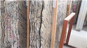 Apollo Grey Forest Wood Marble Slab in Stock,Factory Price for Project