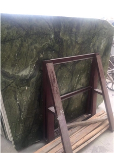 China Verde Dandong Ming Green Marble Slab Polished,Pattern Floor Tile