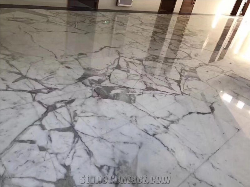 Italian Marble Carrara Marble Slabs Bookmatch for Floor