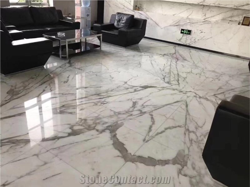 Italian Marble Tiles Carrara Statuario Slabs For Floor From China