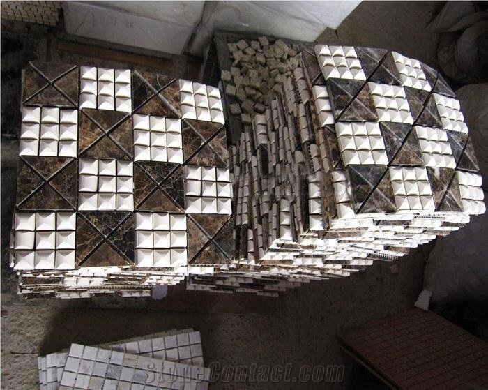 Marble Mosaic Tiles Marble Kitchen Msoaic for Wall Mosaic