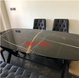 Marble Stone Office Tables Tunisian Black Marble Office Table