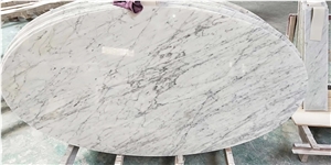 Rectangle Stone Marble Furniture Carrara Marble Office Meeting Tables
